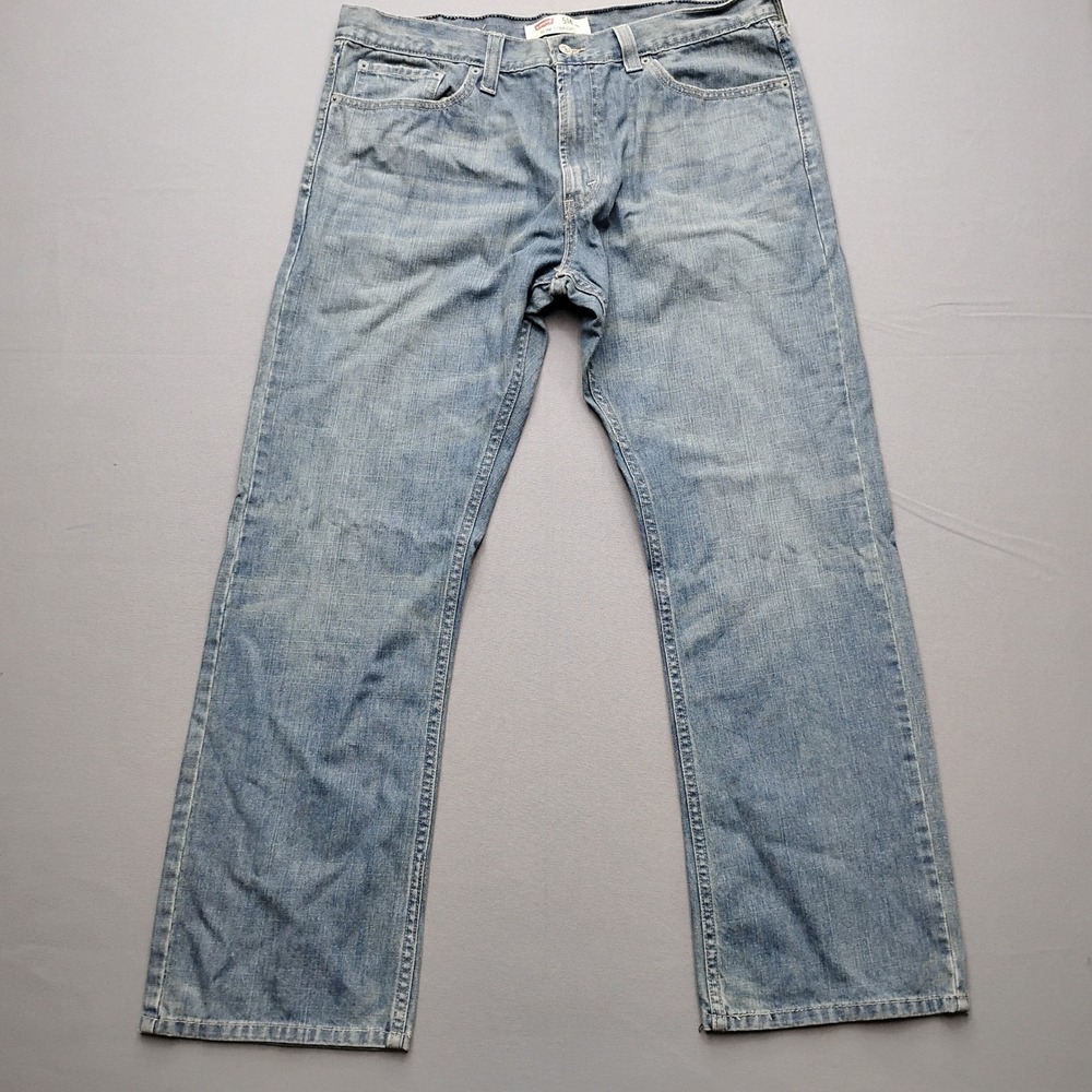Levis 514 Slim Straight Jeans Mens 38x30 Blue Denim Pants